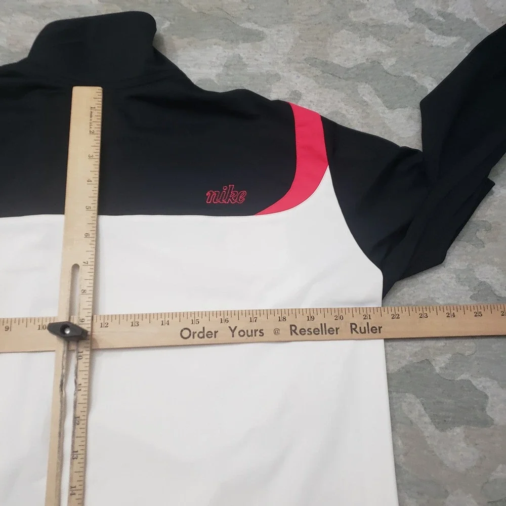 Nike Golf Jacket Womens XL White Windbreaker Fit Dry Full Zip Outdoors